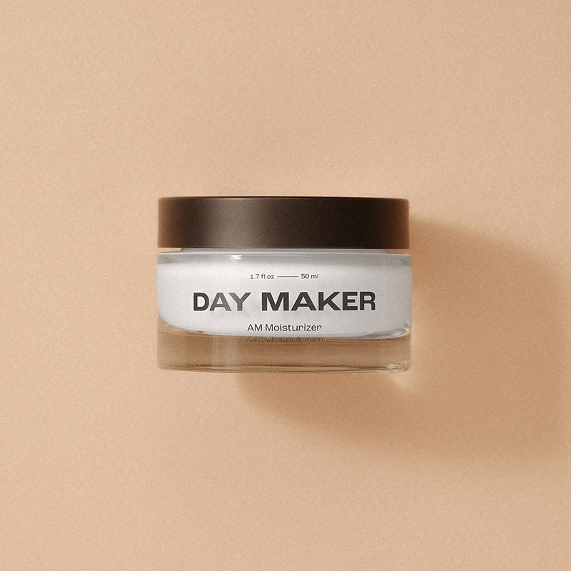 plant apothecary day maker daily moisturizing lotion in a white jar with black top